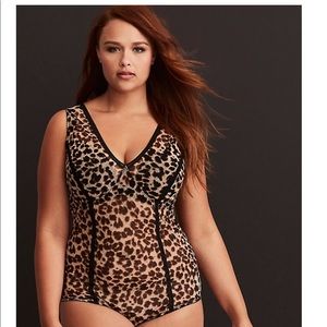 Leopard bodysuit sheer and stretchy